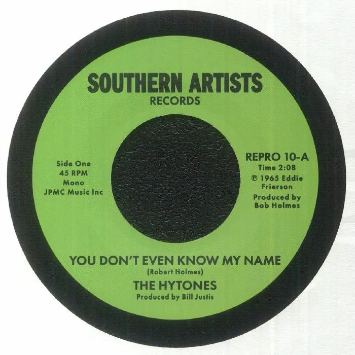 Front cover — The HYTONES — You Don't Even Know My Name