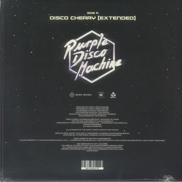 Обратная сторона обложки — PURPLE DISCO MACHINE — Disco Cherry