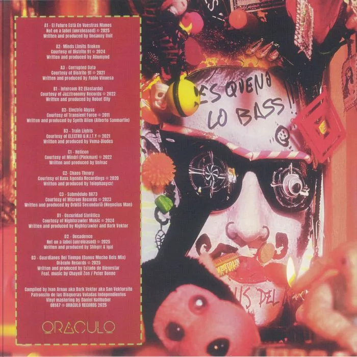 Back cover — DARK VEKTOR / VARIOUS — El Elektro Compilado Padrisimo Vol 1