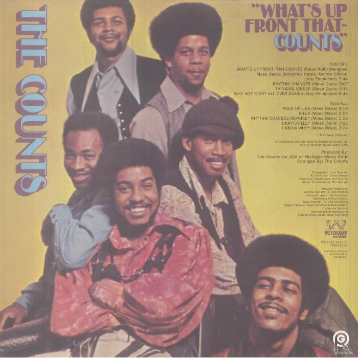 Обратная сторона обложки — The COUNTS — What's Up Front That Counts (remastered)
