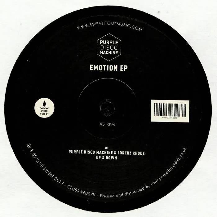 Back cover — PURPLE DISCO MACHINE — Emotion EP