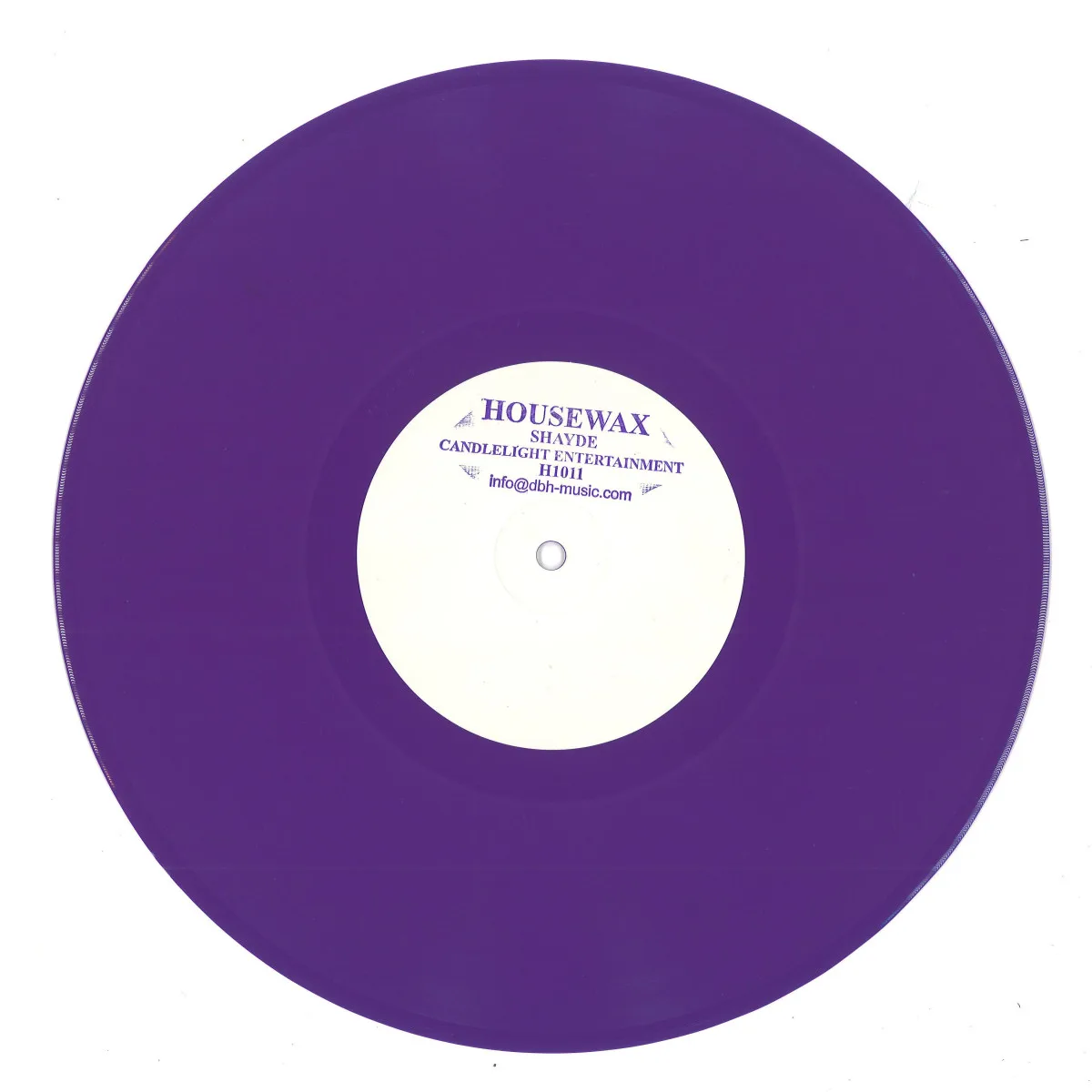 Лицевая сторона обложки — Shayde — Candlelight Entertainment 10"