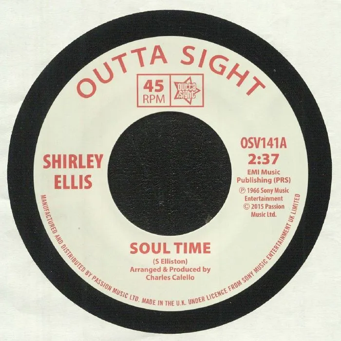 Лицевая сторона обложки — Shirley ELLIS / LYNNE RANDELL — Soul Time