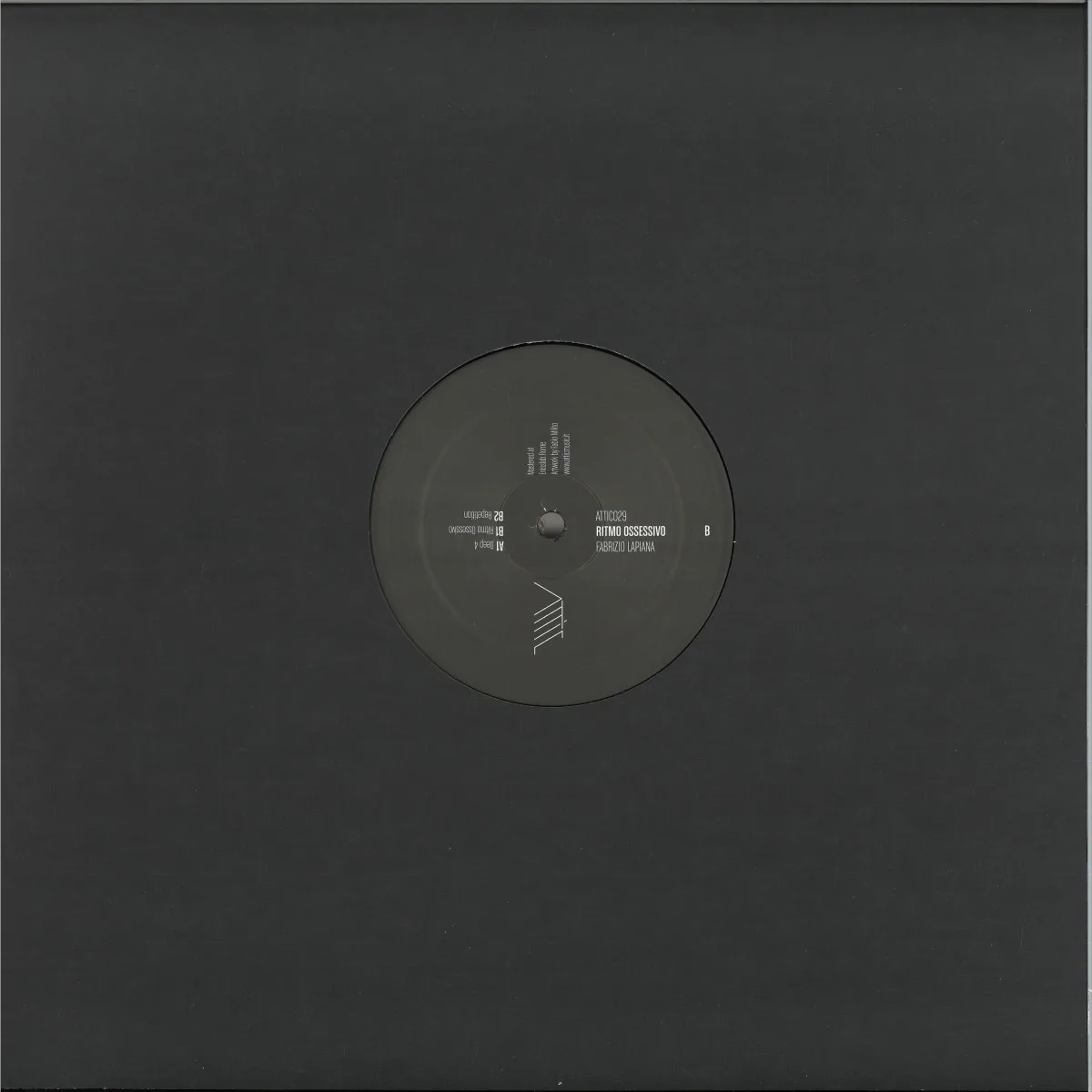 Back cover — Fabrizio Lapiana — Ritmo Ossessivo