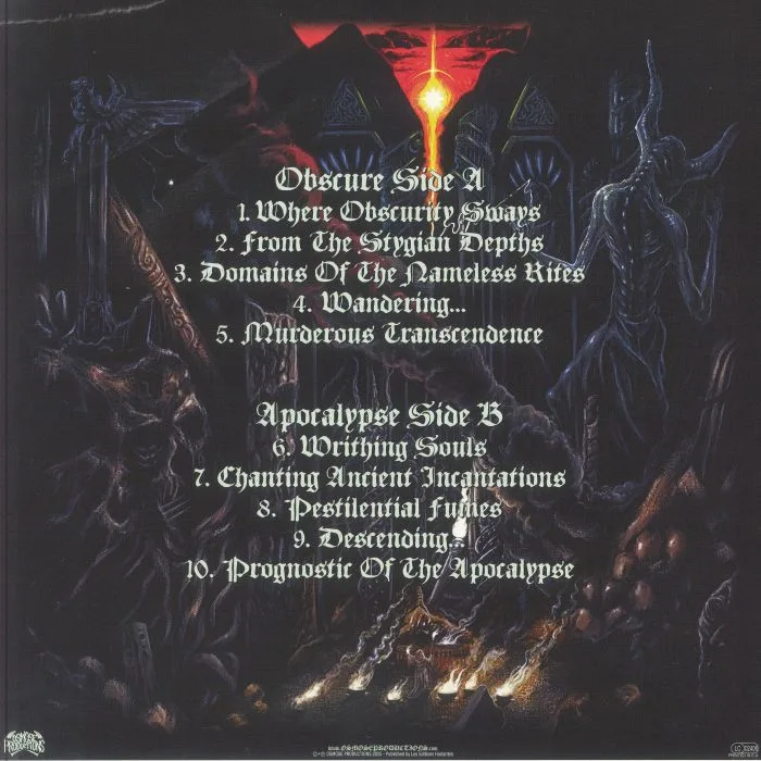 Обратная сторона обложки — PYRE — Where Obscurity Sways
