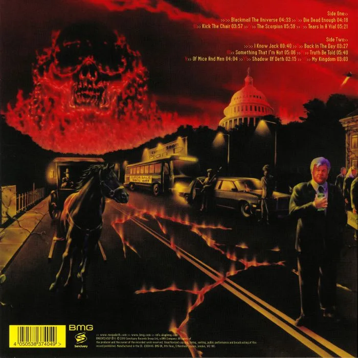Back cover — MEGADETH — The System Has Failed (remastered)