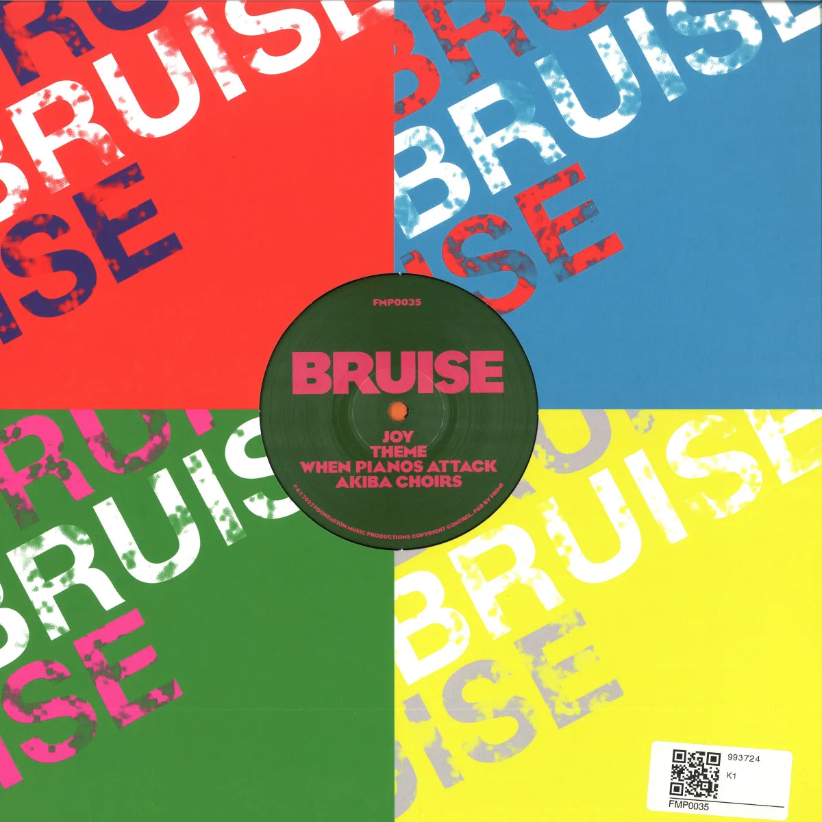 Обратная сторона обложки — Bruise — Joy EP