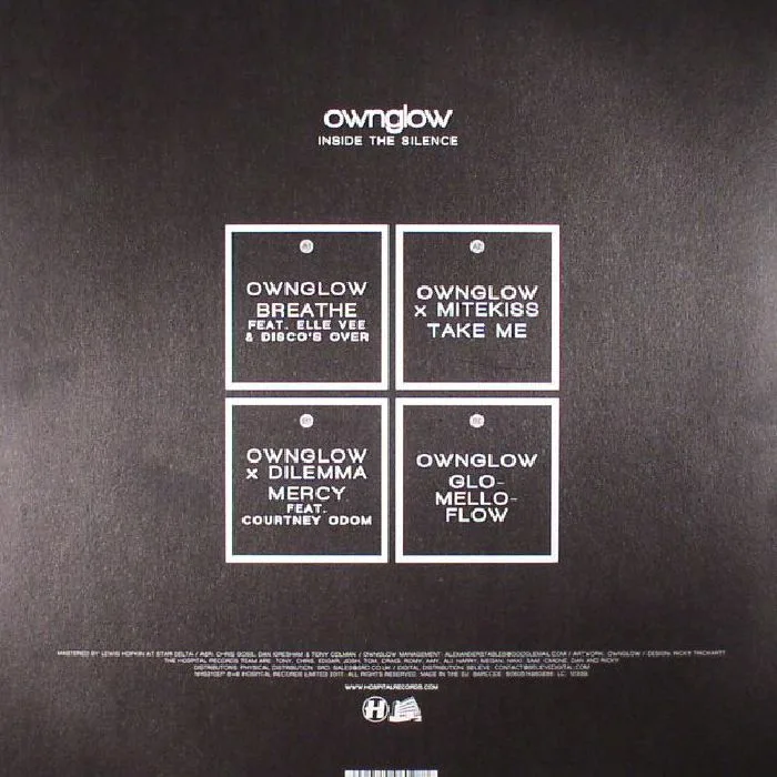 Back cover — OWNGLOW — Inside The Silence