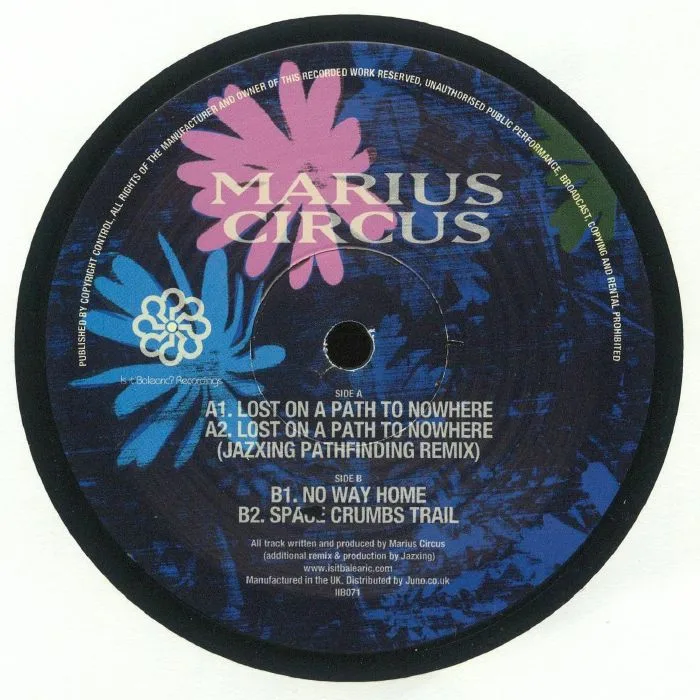 Back cover — MARIUS CIRCUS — Lost On A Path To Nowhere EP (feat Jazxing remix)