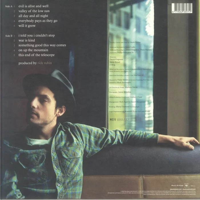 Обратная сторона обложки — Jakob DYLAN — Seeing Things (reissue)