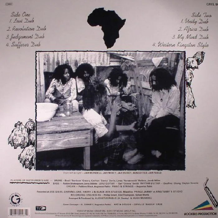 Back cover — AUGUSTUS PABLO — Africa Must Be Free By 1983 Dub (remastered)
