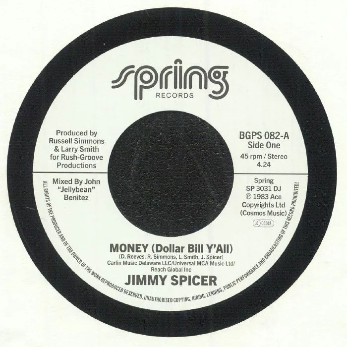 Jimmy SPICER — Money (Dollar Bill Y'all)