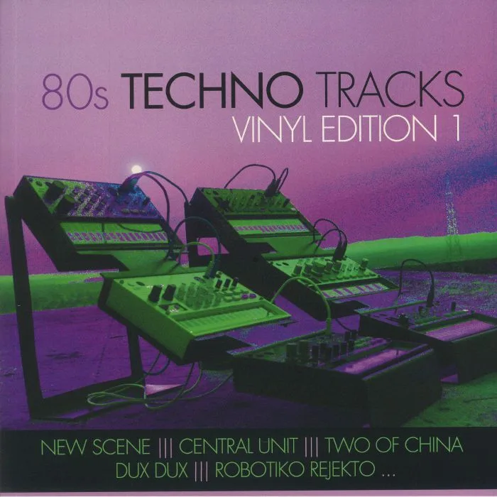 Лицевая сторона обложки — VARIOUS — 80s Techno Tracks: Vinyl Edition 1