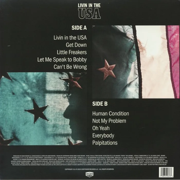 Обратная сторона обложки — LOW CUT CONNIE — Livin In The USA