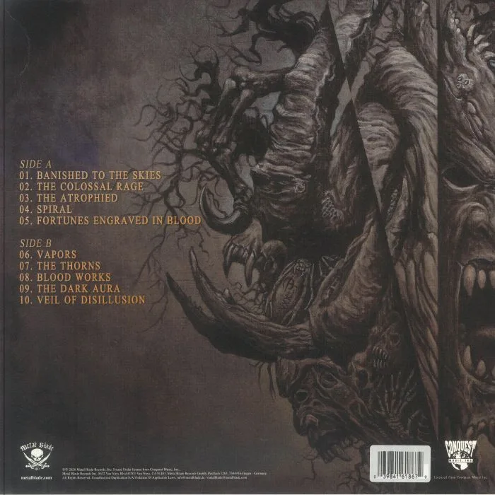Обратная сторона обложки — MONSTROSITY — Screams From Beneath The Surface