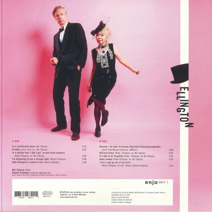 Back cover — Aki TAKASE / DANIEL ERDMANN — Ellington