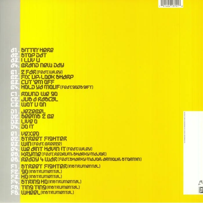 Обратная сторона обложки — DIZZEE RASCAL — Boy In Da Corner (20th Anniversary Edition)