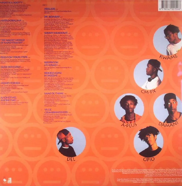 Обратная сторона обложки — DEL THA FUNKEE HOMOSAPIEN — I Wish My Brother George Was Here