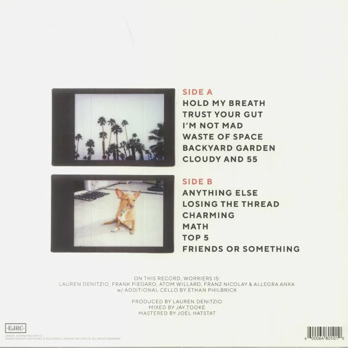 Back cover — WORRIERS — Trust Your Gut