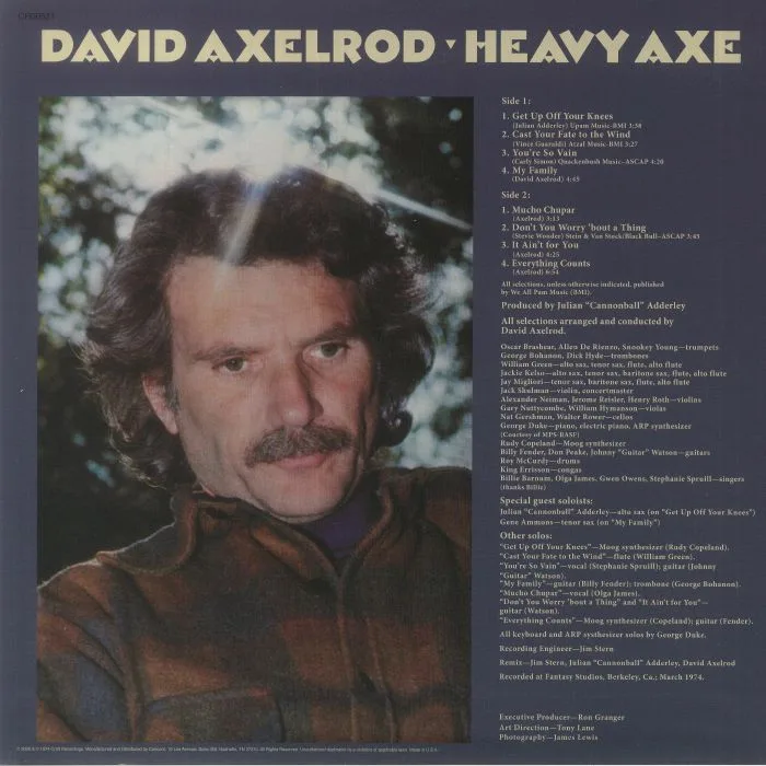 Back cover — David AXELROD — Heavy Axe (reissue)