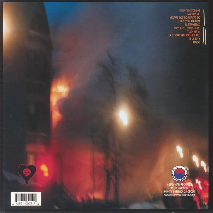 Back cover — ALKALINE TRIO — Maybe I'll Catch Fire (reissue)