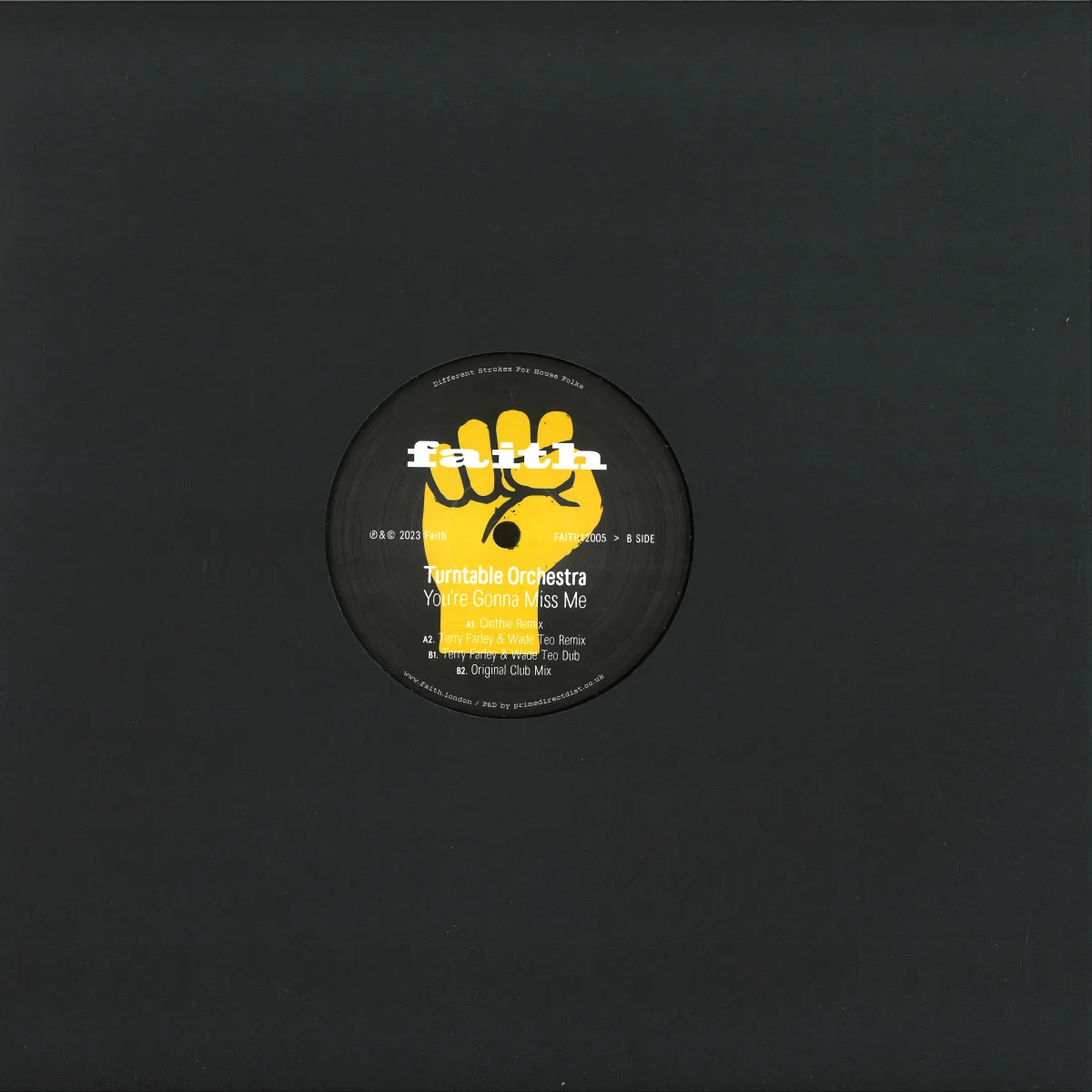 Back cover — Turntable Orchestra — You're Gonna Miss Me