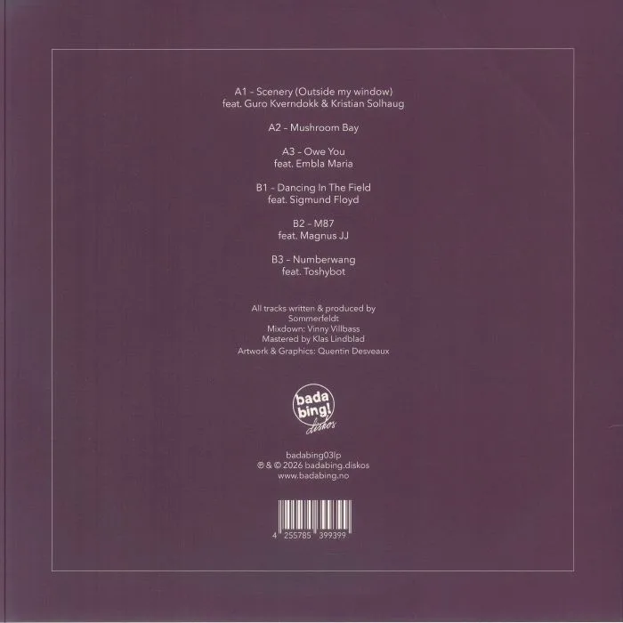 Back cover — SOMMERFELDT — Melodi