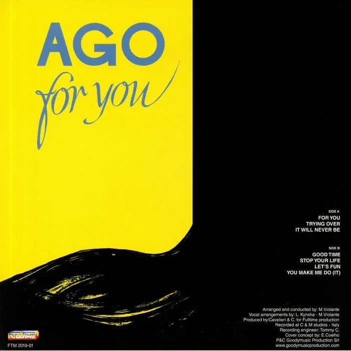 Back cover — AGO — For You (reissue)