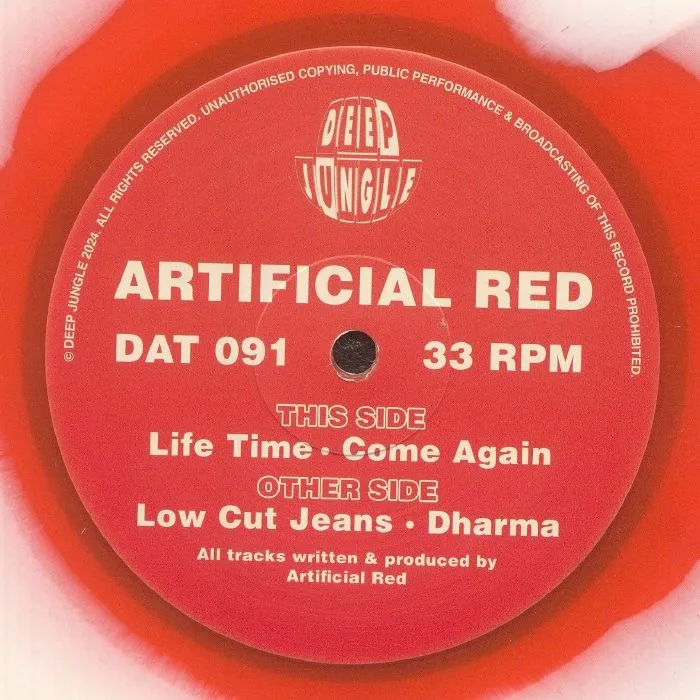 Обратная сторона обложки — ARTIFICIAL RED — Low Cut Jeans EP