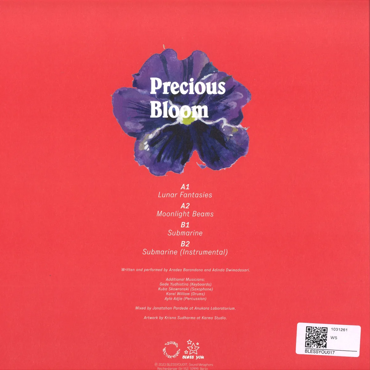 Back cover — Precious Bloom — Lunar Fantasies