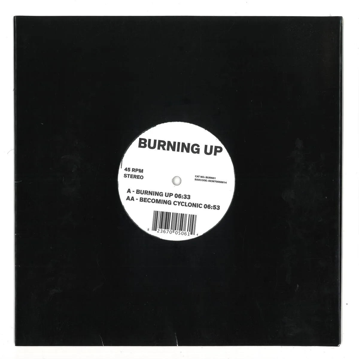 Back cover — Jimpster — Burning Up / Becoming Cyclonic (10")