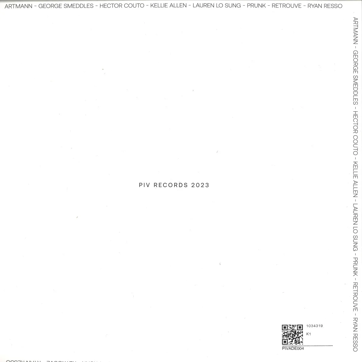 Обратная сторона обложки — Various — PIV Sampler LP 2x12"