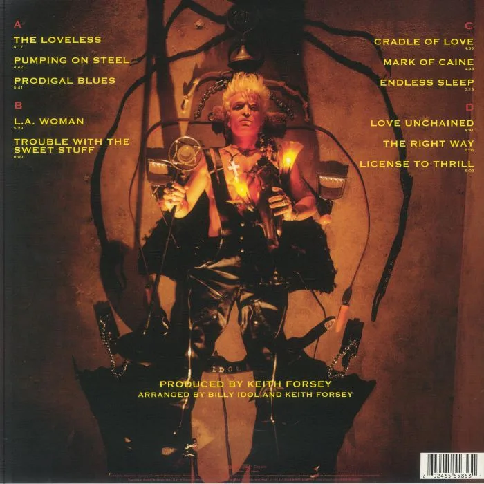 Back cover — Billy IDOL — Charmed Life (reissue)