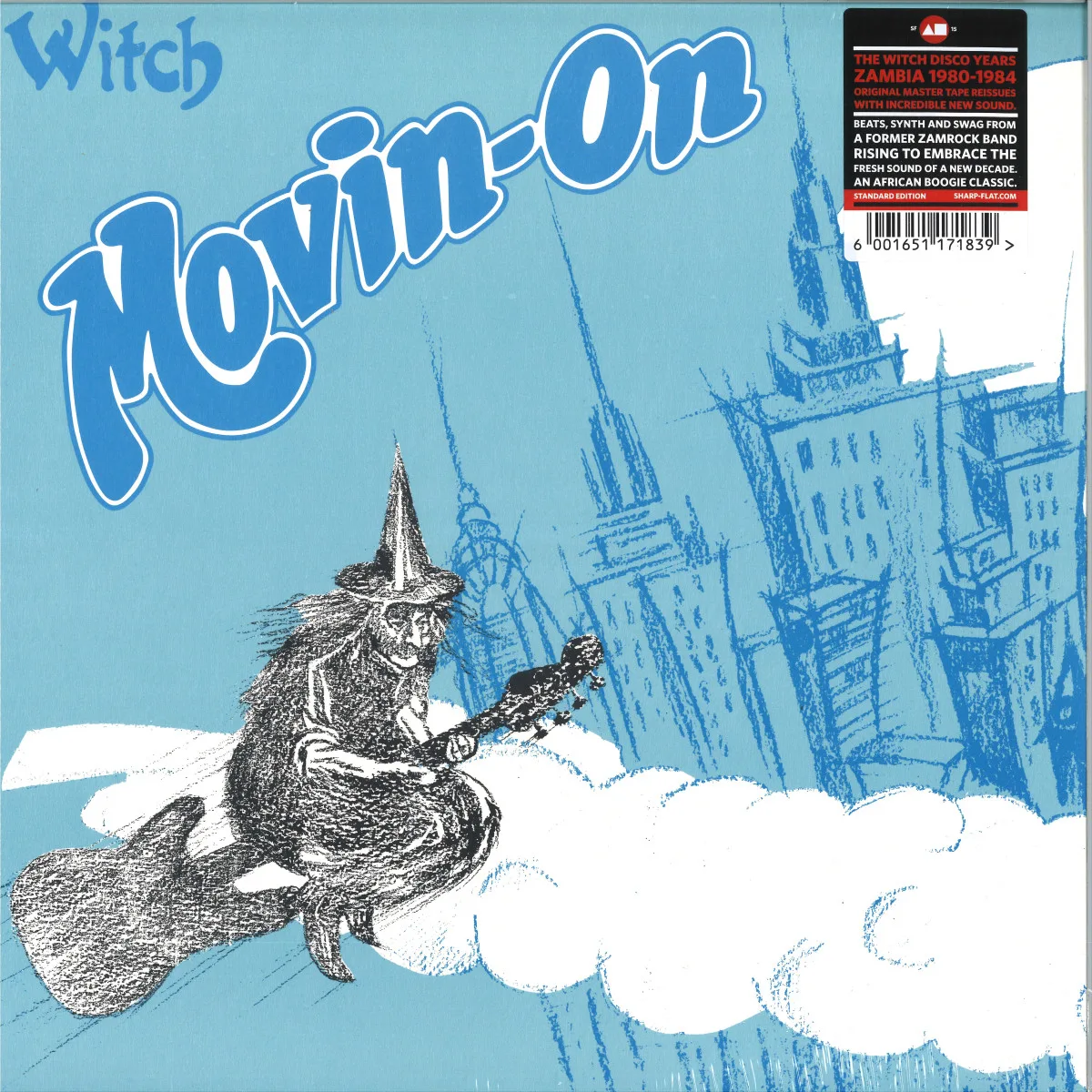 Лицевая сторона обложки — Witch — MOVIN' ON LP