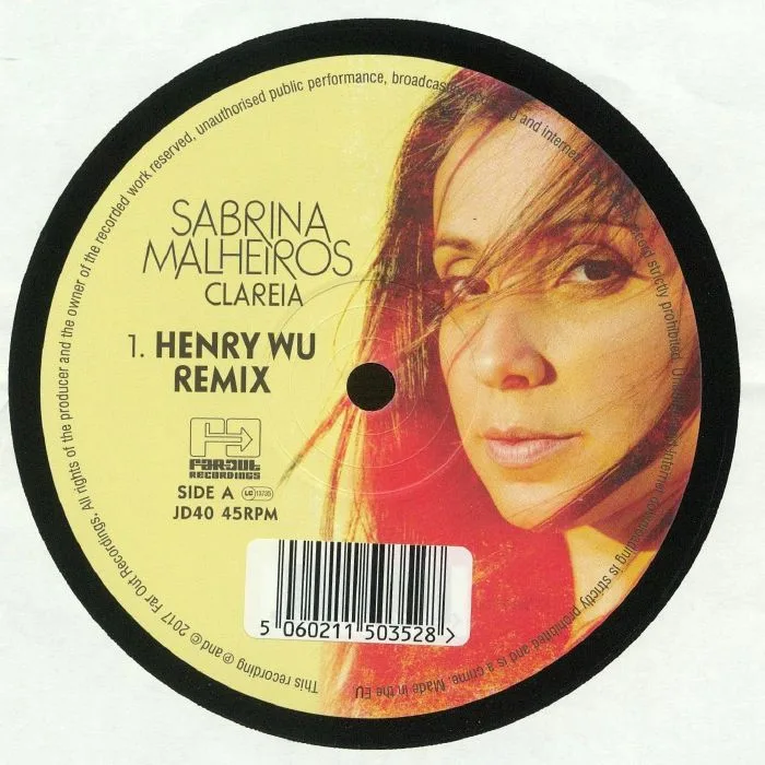 Front cover — Sabrina MALHEIROS — Clareia (remixes)