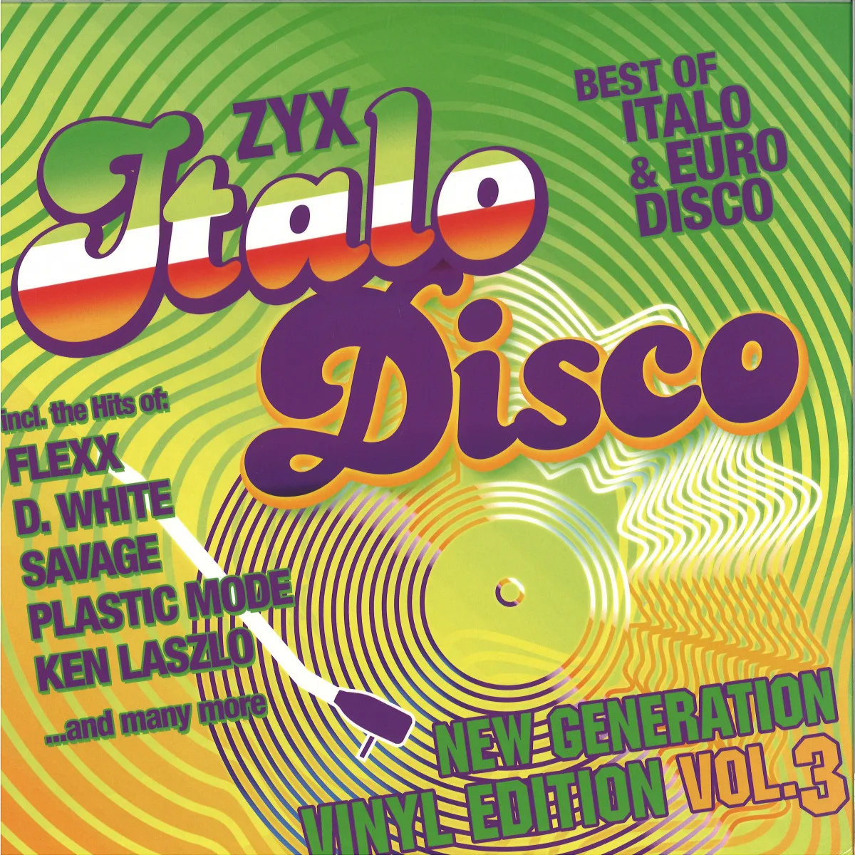 Лицевая сторона обложки — Various — ZYX Italo Disco New Generation: Vinyl Edition Vol. 3