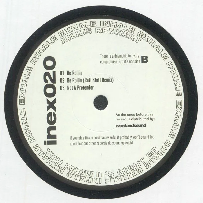 Back cover — Julius RENNERT — You Know It's Right EP