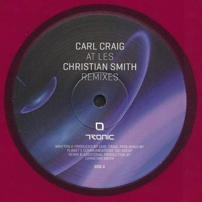 Лицевая сторона обложки — Carl CRAIG — At Les (remixes)