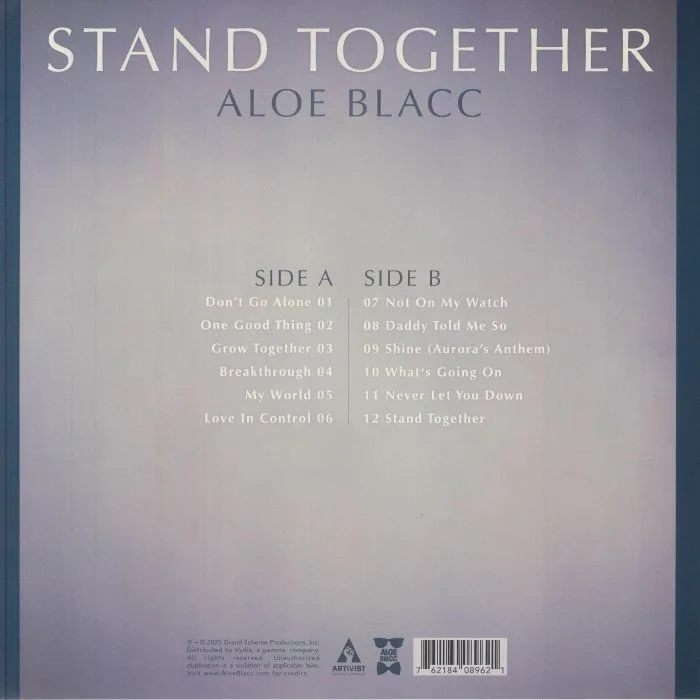 Back cover — Aloe BLACC — Stand Together