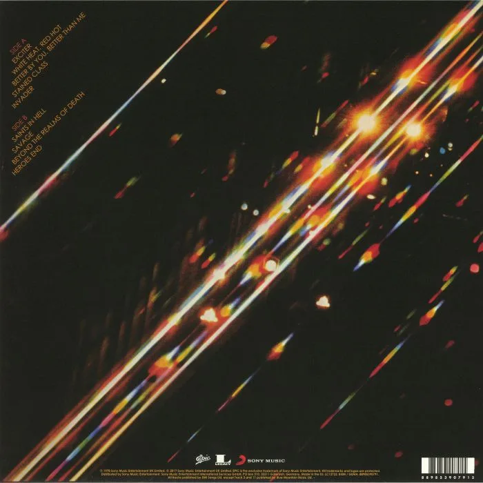 Back cover — JUDAS PRIEST — Stained Class (reissue)