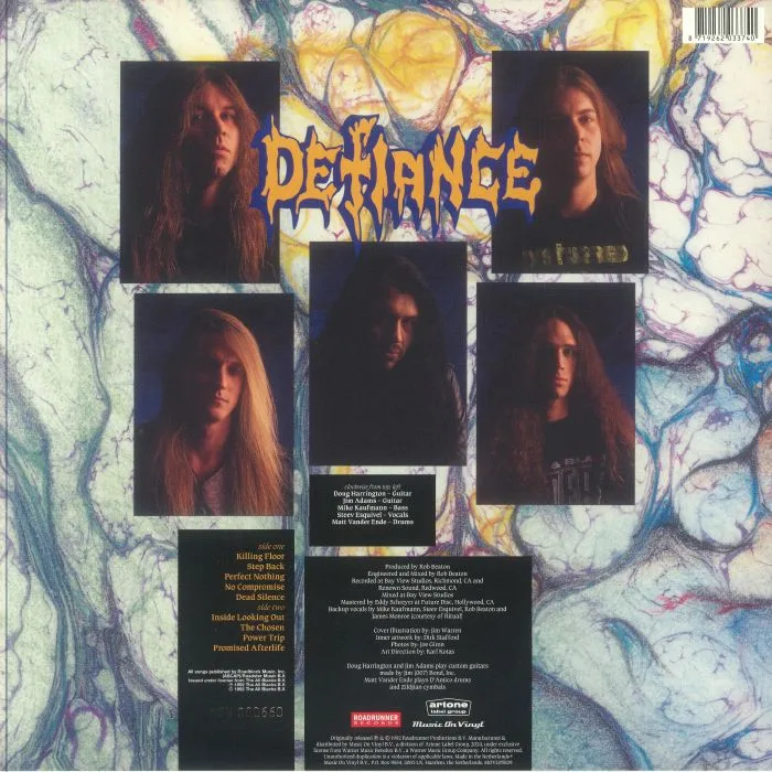 Back cover — DEFIANCE — Beyond Recognition (reissue)