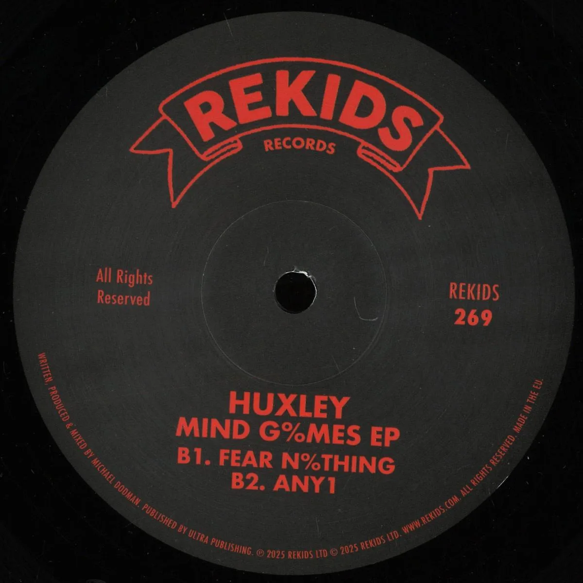 Лицевая сторона обложки — Huxley — MIND G%MES EP