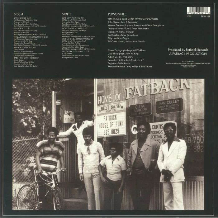 Back cover — The FATBACK BAND — Let's Do It Again (reissue)