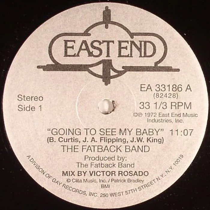 Лицевая сторона обложки — The FATBACK BAND — Going To See My Baby
