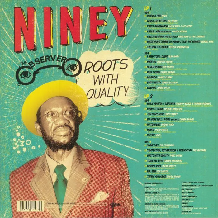 Back cover — NINEY THE OBSERVER / VARIOUS — Roots With Quality