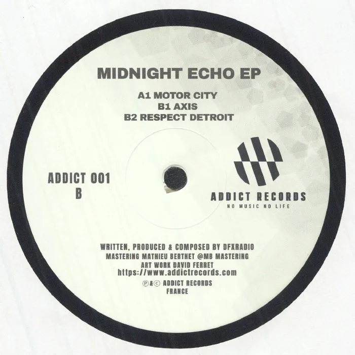 Back cover — DFX RADIO — Midnight Echo EP