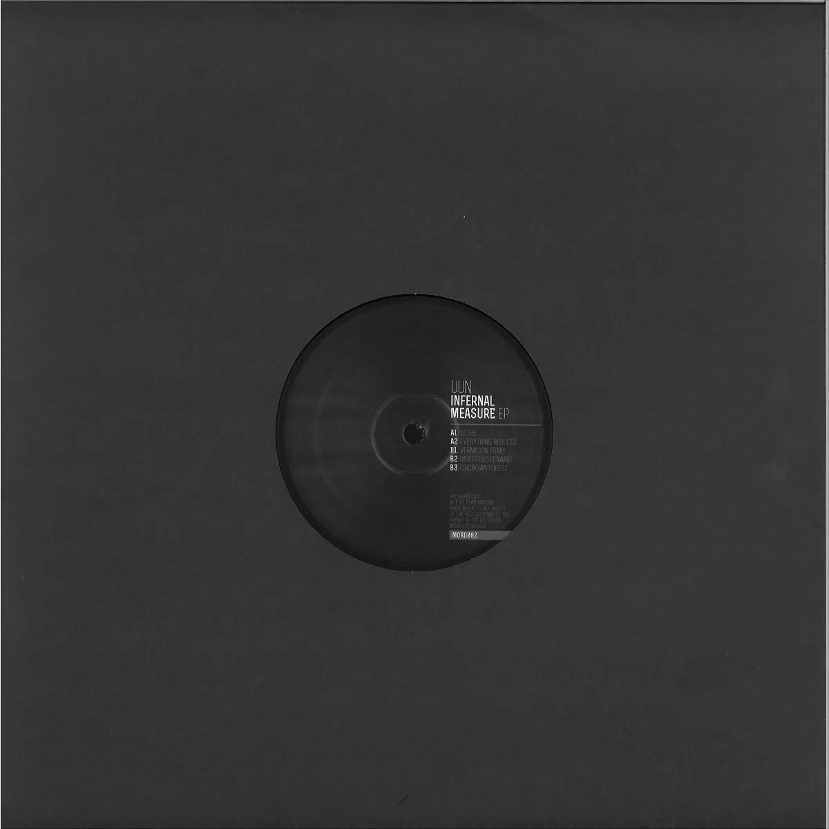 Back cover — Uun — Infernal Measure EP