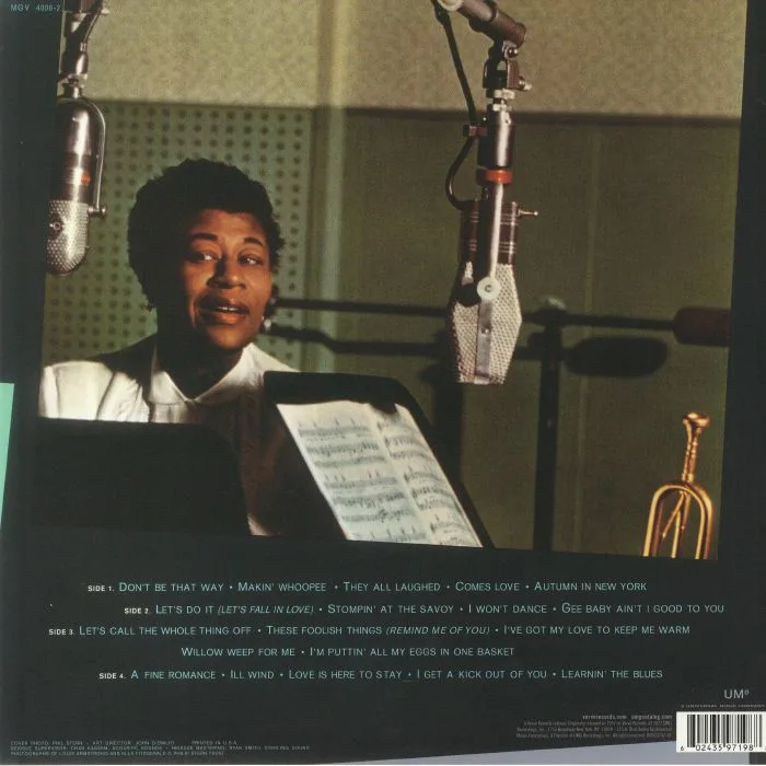 Обратная сторона обложки — Ella FITZGERALD / LOUIS ARMSTRONG — Ella & Louis Again (Verve Acoustic Sounds Series) (remastered)
