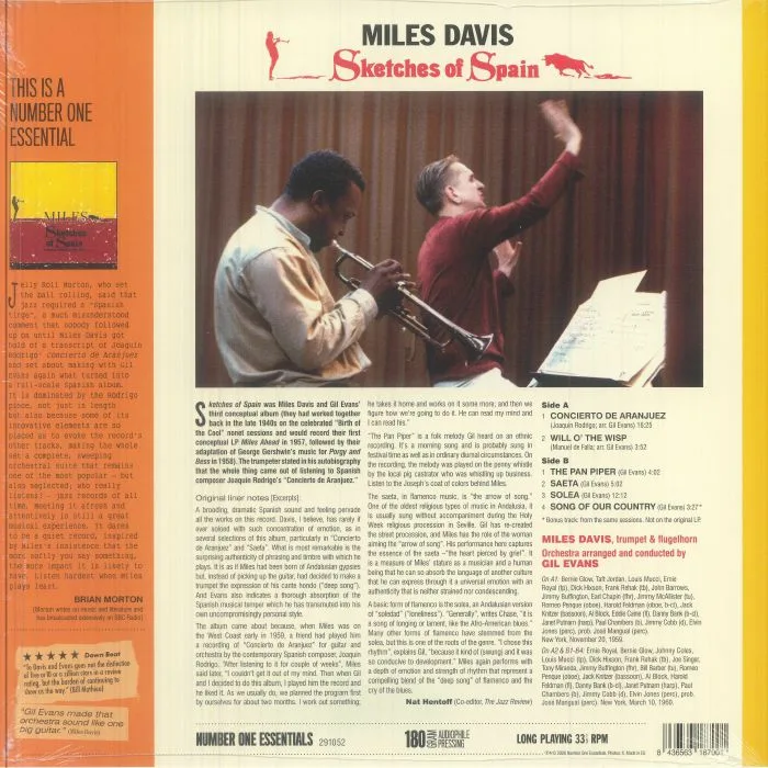 Back cover — Miles DAVIS — Sketches Of Spain