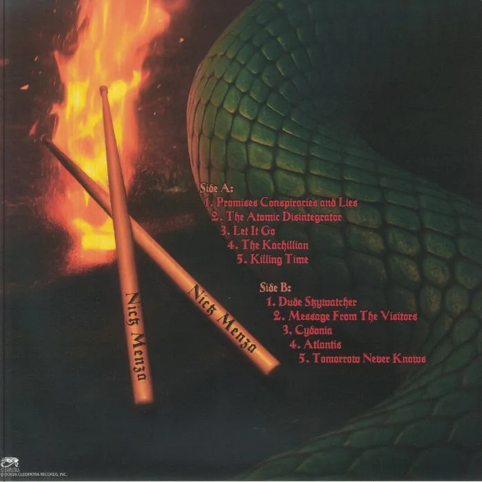 Back cover — SERPENT FROM EDEN feat NICK MENZA — Serpent From Eden